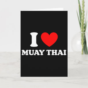 Tarjeta Boxeo Tailandés Me Encanta Muay Thai Me Adora Muay