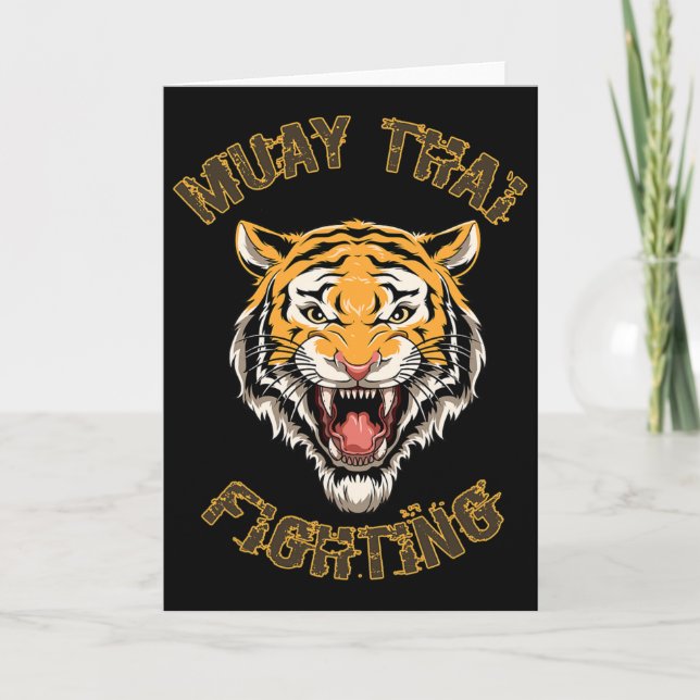 Tarjeta Boxeo Tailandés y Kickboxing Tiger (Anverso)