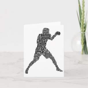 Tarjeta Boxer Boxer Hombres Niños Jóvenes