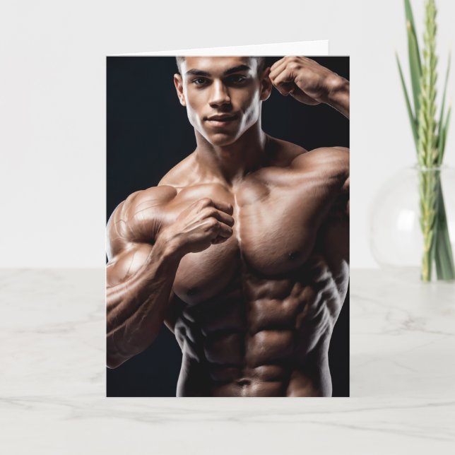 Tarjeta Boxer Boy Greetings (Anverso)