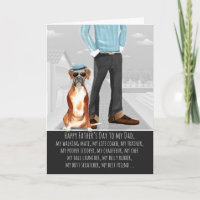 Boxer del Día del Padre Perro gracioso