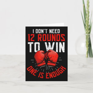 Tarjeta Boxer divertido