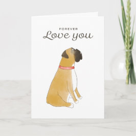 Tarjeta Boxer Dog Greeting Card | Boxer Lover Love Card