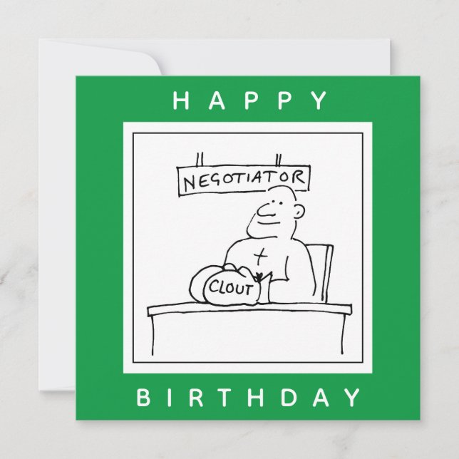 Tarjeta Boxer en un escritorio tiene Clout en Personalizad (Anverso)