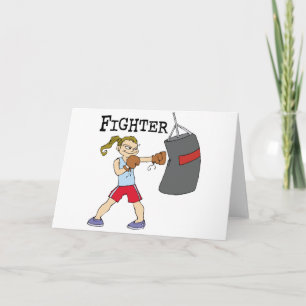 Tarjeta Boxer femenino