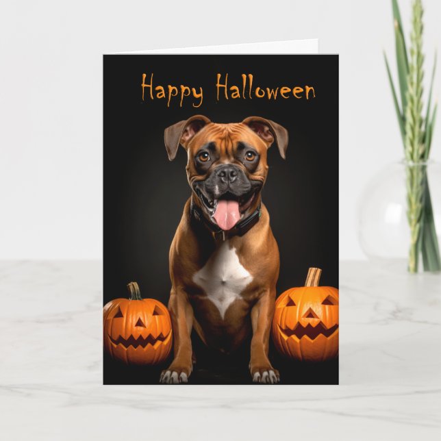 Tarjeta Boxer Halloween (Anverso)
