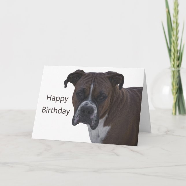 Tarjeta Boxer Happy Birday (Anverso)