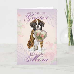 Tarjeta Boxer Heart Mom