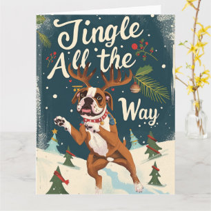 Tarjeta Boxer Jingle All Way Navidades