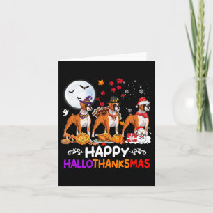 Tarjeta Boxer Navidades de perros Felices Hallothankmas Th
