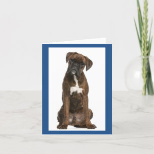 Tarjeta Boxer Puppy Dog Blank Note Card