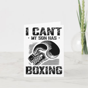 Tarjeta Boxing Day Love Boxing Entrenador