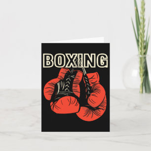 Tarjeta Boxing Design Boxing Glove Martial Artists