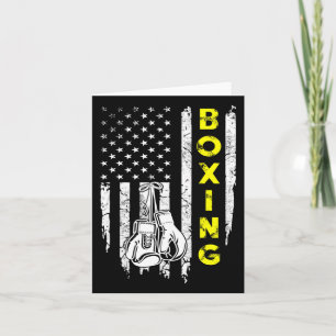Tarjeta Boxing Ee.Uu. Bandera Estadounidense 4 De Julio Pa