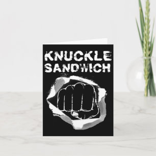 Tarjeta Boxing Fist Punch Knuckle Sandwich Boxer