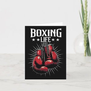 Tarjeta Boxing Life Kickboxing Lovers Kickboxer Profession