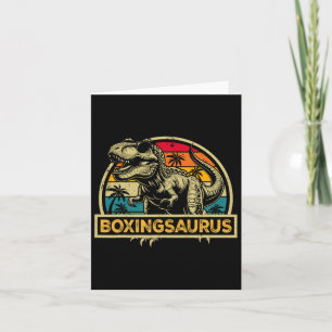 Tarjeta Boxingsauro T Rex Dinosaur Boxing Saurus Family M