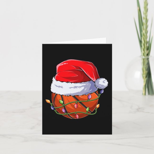 Tarjeta Boy Appartal Navidades de baloncesto (Anverso)