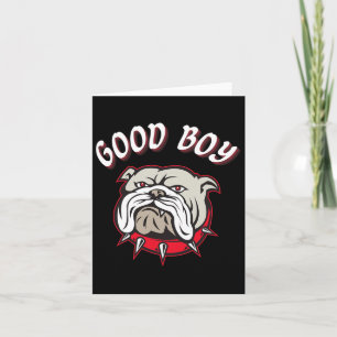 Tarjeta Boy Bulldog Dog Lover