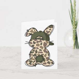 Tarjeta Boy Bunny Rabbit Duck Camo Camouflage Gorra Ball C