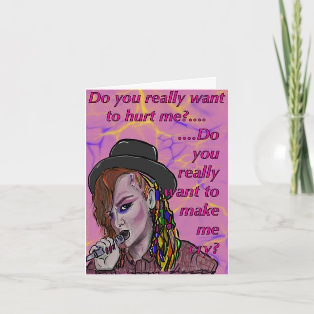 Tarjeta Boy George Card Día de San Valentín (Anverso)