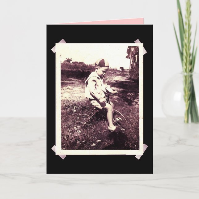 TARJETA BOY ON BIKE (Anverso)