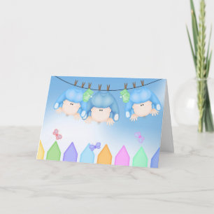 Tarjeta Boy Triplets