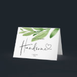 Tarjeta Boyfriend Gift Happy Birday Handsome Love<br><div class="desc">Esta preciosa tarjeta de cumpleaños feliz,  Handsome,  es una forma divertida de celebrar tu cumpleaños especial de alguien! Con espacio para escribir su propio mensaje personalizado en la parte delantera de la tarjeta,  ¡esta es una gran manera de celebrar!</div>