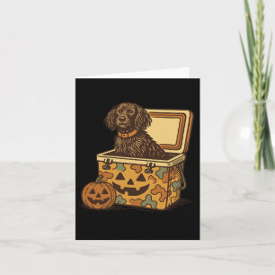 Tarjeta Boykin Spaniel En Enfriador De Camuflaje Calabaza