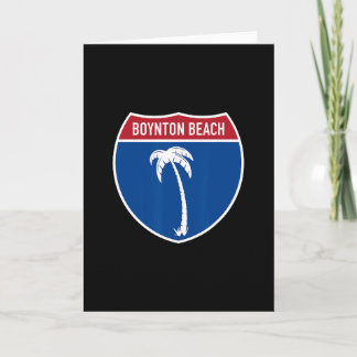Tarjeta Boynton Beach Florida Carretera Interestatal Vacac