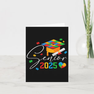 Tarjeta Boys de graduación de autismo autista de 2025