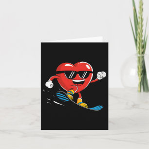 Tarjeta Boys Día de San Valentín de Snowboard