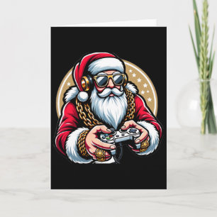 Tarjeta Boys Navidades Videojuego Santa Gamer Navidad