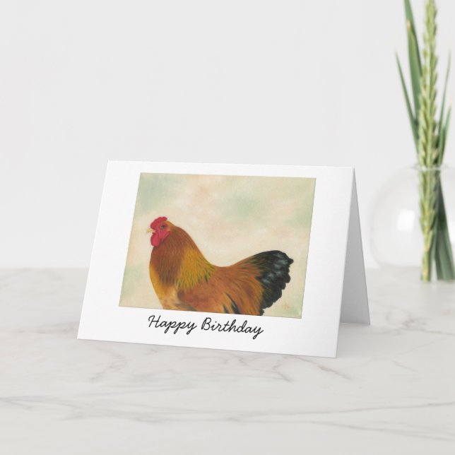 Tarjeta Brahma Chicken Birthday Card (Anverso)