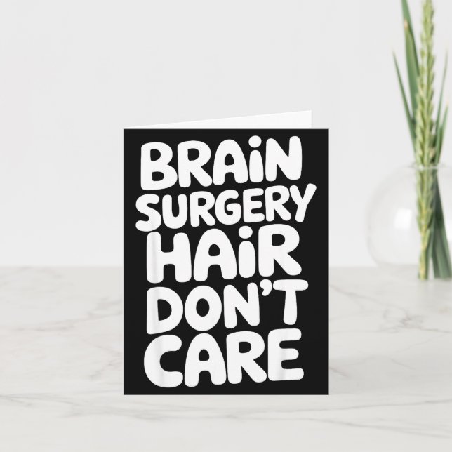 Tarjeta Brain Surgery Recovery Art For Men Women St Brain  (Anverso)
