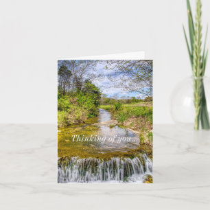Tarjeta Branson Fall Creek Stream Pensando En Ti