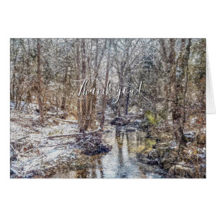 Tarjeta Branson Fall Creek Winter Snow