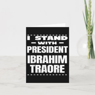 Tarjeta ¡Bravo Capitán Ibrahim Traore! Viva Burkina Faso N