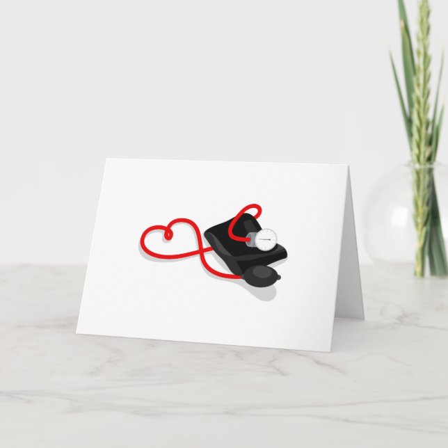 Tarjeta Brazalete de presión arterial (Anverso)