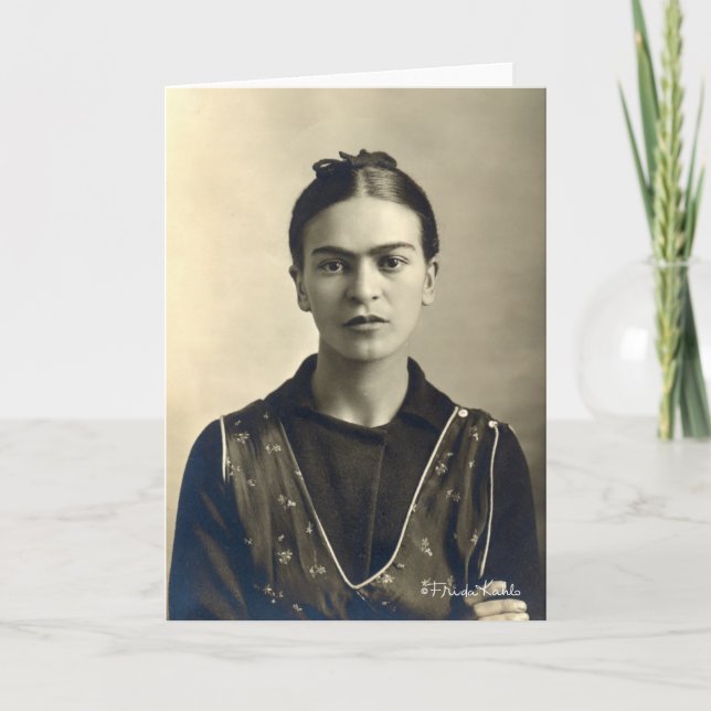 Tarjeta Brazos de Frida Kahlo cruzados (Anverso)