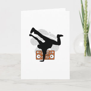 TARJETA BREAKDANCER SILHOUETTE