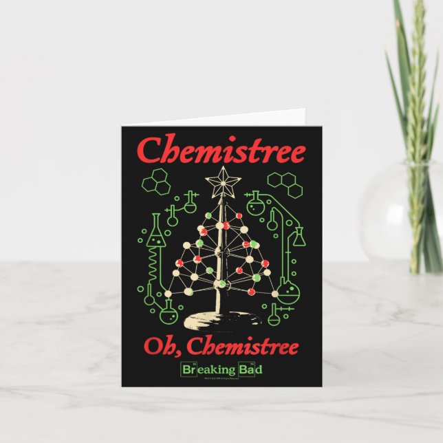 Tarjeta Breaking Bad Oh Chemistree Navidad Divertida Cienc (Anverso)