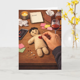 Tarjeta Breaking Up Is Hard To Do Ignored Voodoo Doll