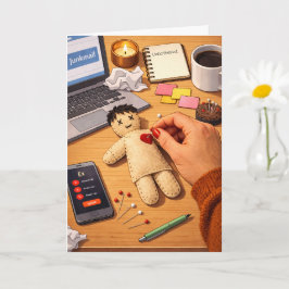 Tarjeta Breaking Up Is Hard To Do Unbothered Illustration