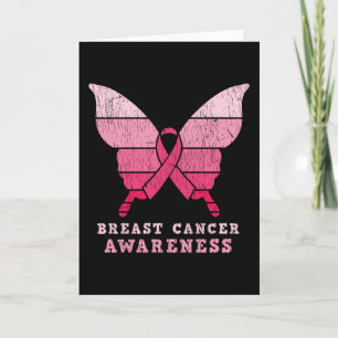 Tarjeta Breast Cancer Awareness Family Matching Butterfly