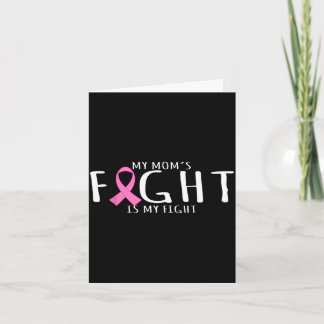 Tarjeta Breast cancer awareness - mom's fight is fight
