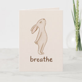 Tarjeta Breathe Bunny Encouragement Card