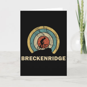 Tarjeta Breckenridge Colorado Ciclismo Retro Mtb 