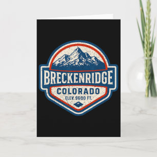 Tarjeta Breckenridge Colorado Vintage Dge Caminata por la 