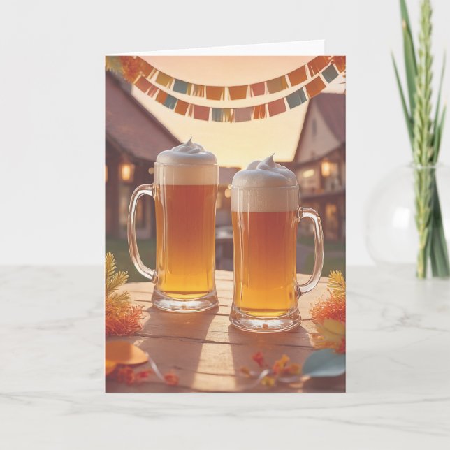 Tarjeta Brewery Birthday Wishes (Anverso)